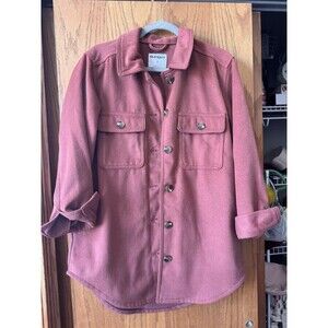 NWOT Old Navy Soft Brushed Utility Shacket for Women in A Little Rusty Size Smal